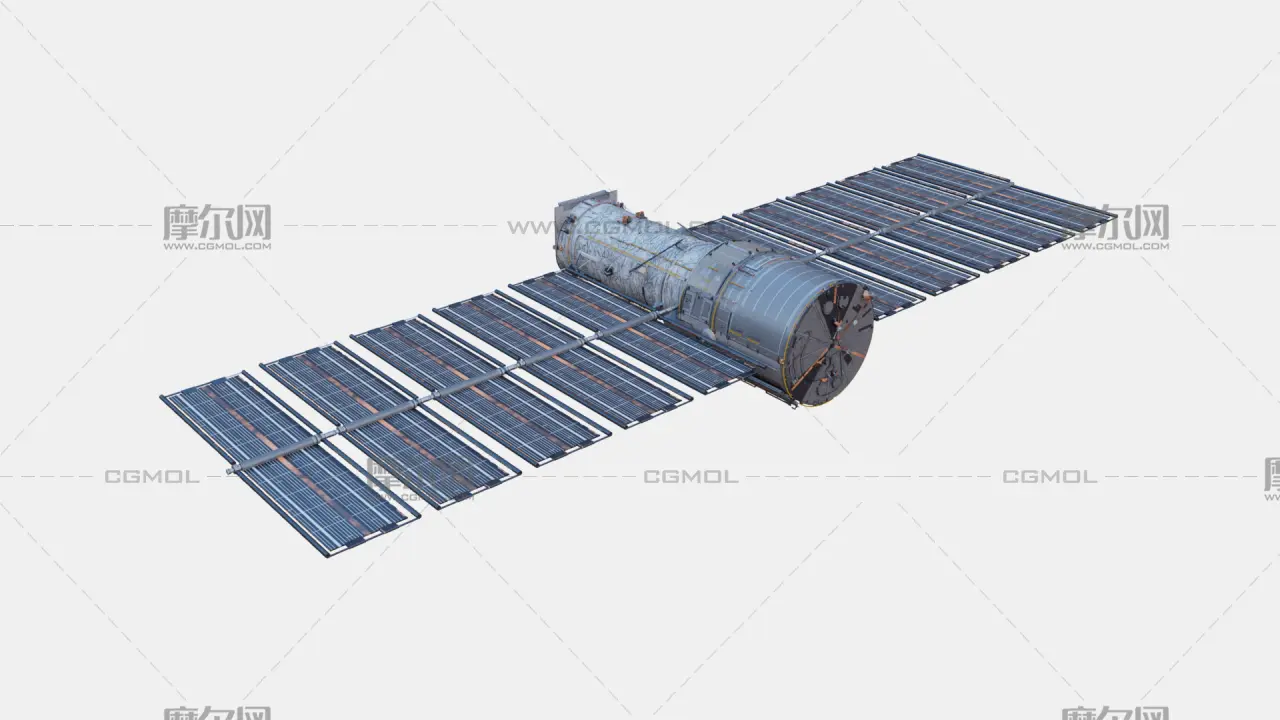 卫星 空间站 太空飞行器 航天器塌陷模型
