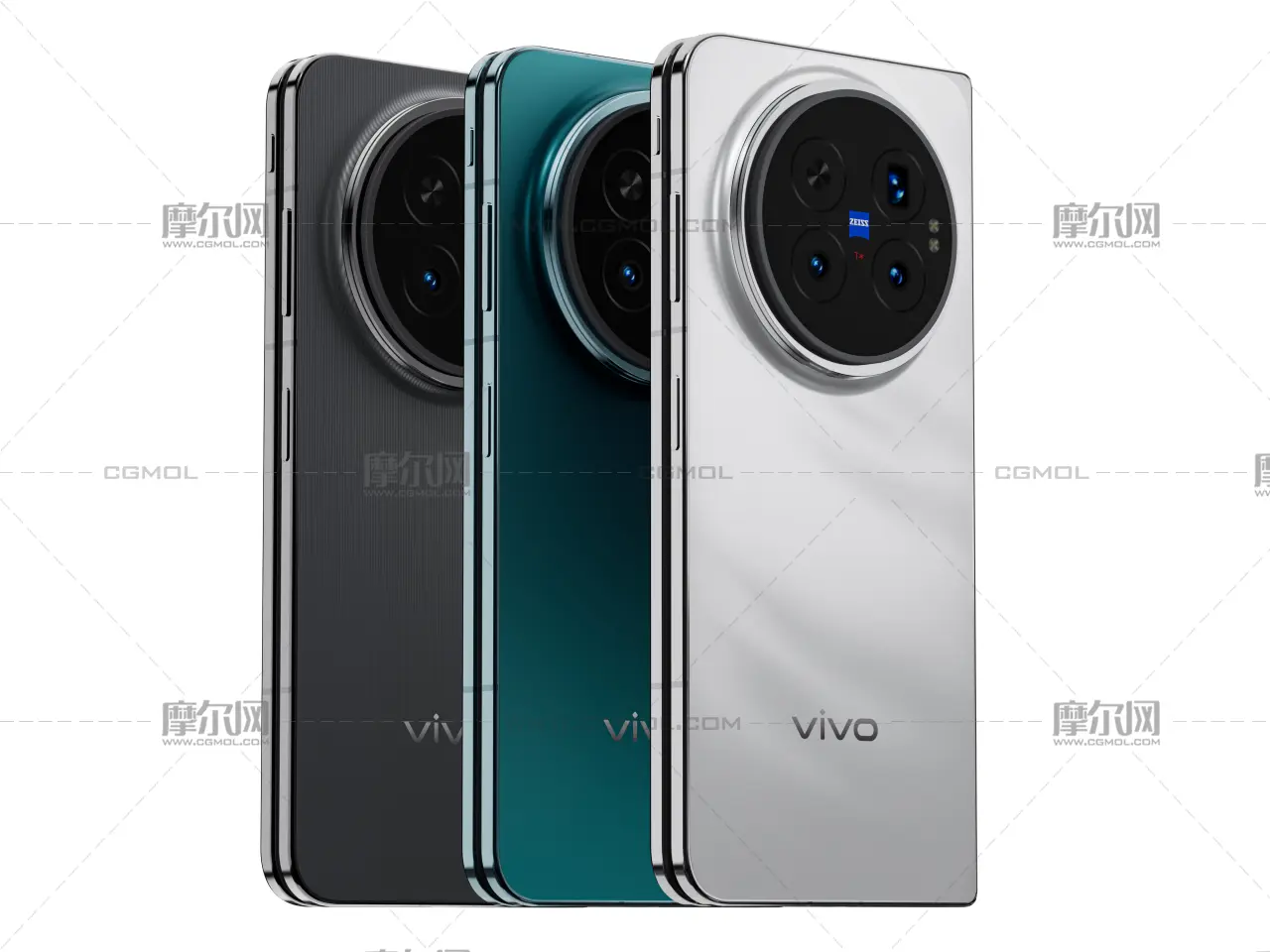 vivo X Fold6手机外观模型,C4D,FBX,STP等多种格式