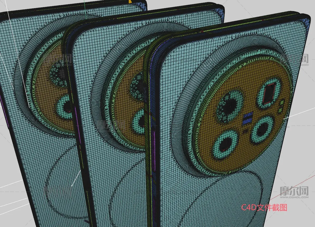 vivo X Fold6手机外观模型,C4D,FBX,STP等多种格式