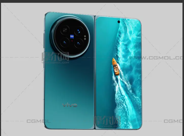 vivo X Fold6手机外观模型,C4D,FBX,STP等多种格式