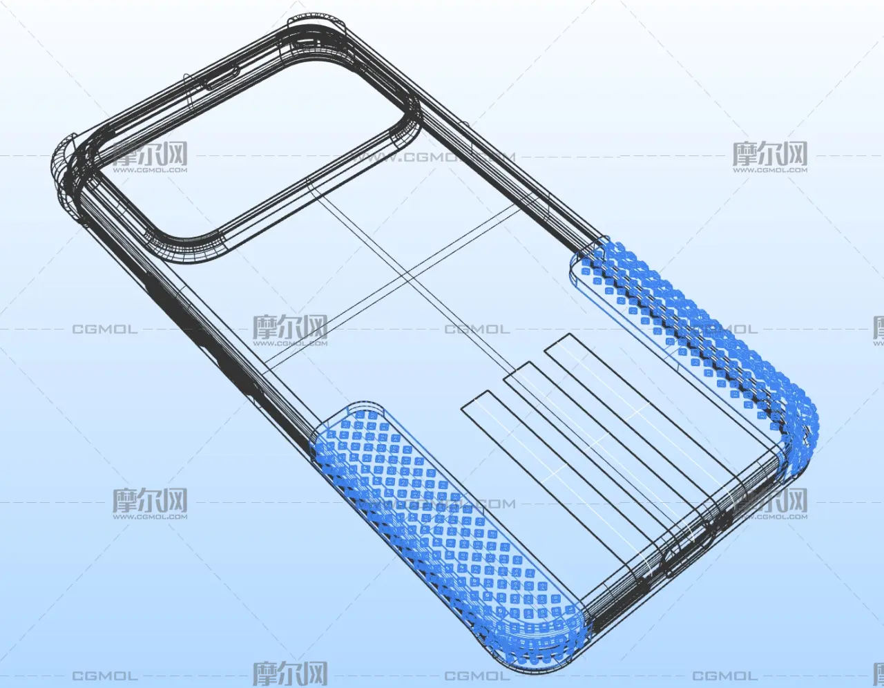 红米K90 pro max机能风手机壳stp模型