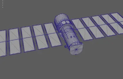 卫星 空间站 太空飞行器 航天器塌陷模型