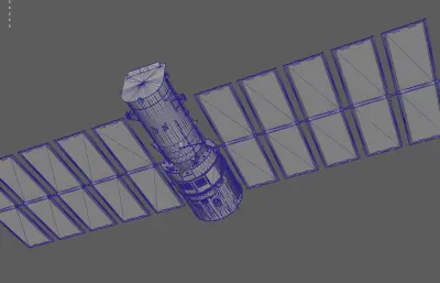 卫星 空间站 太空飞行器 航天器塌陷模型