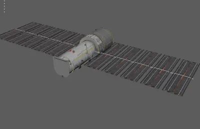 卫星 空间站 太空飞行器 航天器塌陷模型