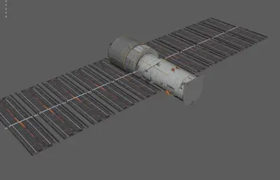 卫星 空间站 太空飞行器 航天器塌陷模型
