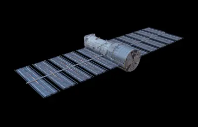 卫星 空间站 太空飞行器 航天器塌陷模型