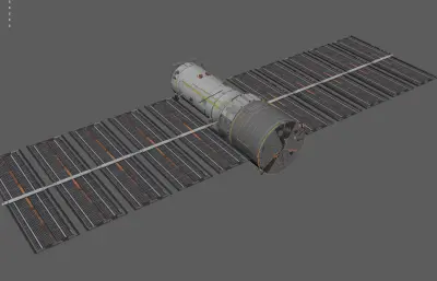卫星 空间站 太空飞行器 航天器塌陷模型
