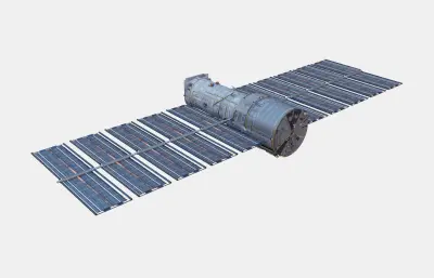 卫星 空间站 太空飞行器 航天器塌陷模型