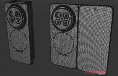 vivo X Fold6手机外观模型,C4D,FBX,STP等多种格式
