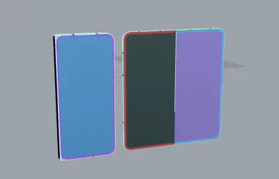 vivo X Fold6手机外观模型,C4D,FBX,STP等多种格式