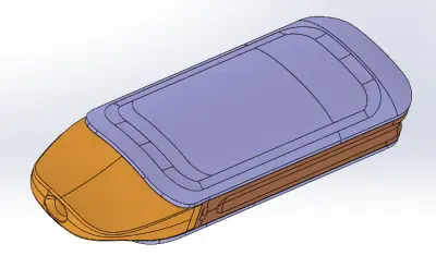 扁烟嘴外壳stp模型
