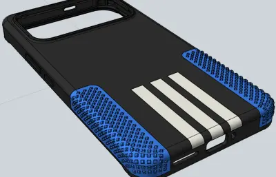 红米K90 pro max机能风手机壳stp模型