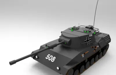 508坦克车solidworks模型
