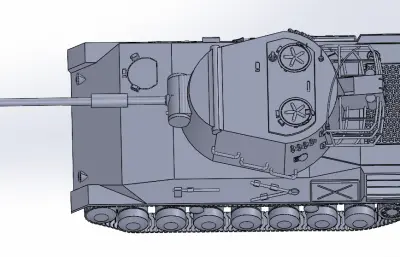 508坦克车solidworks模型
