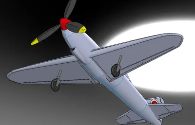 私人飞机 观光飞机solidworks模型