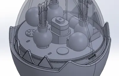 番茄蛋智能音箱stp模型