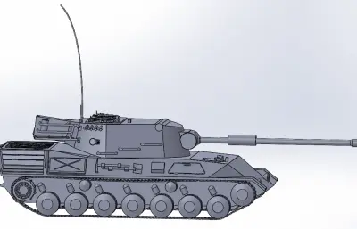 508坦克车solidworks模型