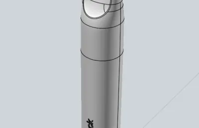 烟嘴外观igs模型