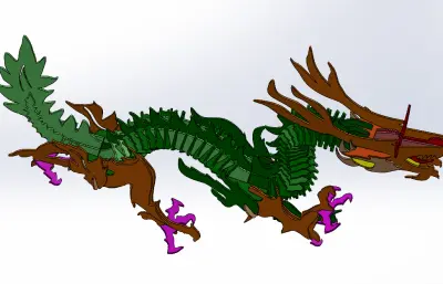 钣金龙立体拼装模型