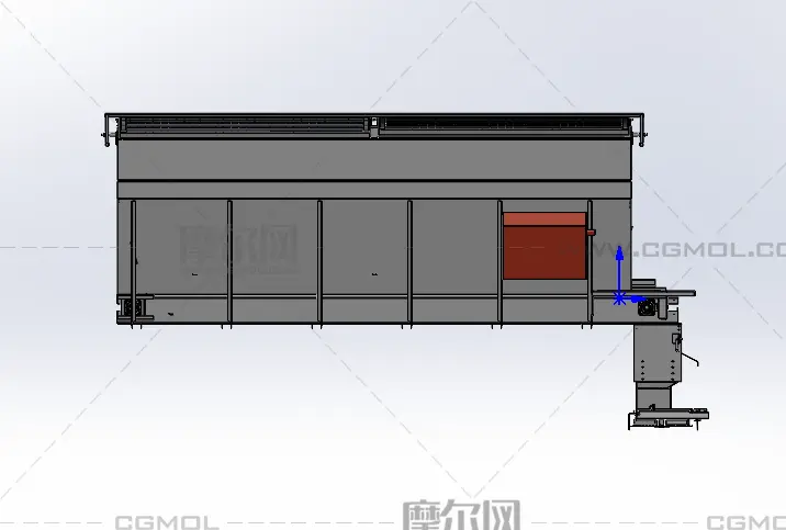 卡车车载融雪剂撒布机solidworks模型