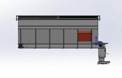卡车车载融雪剂撒布机solidworks模型