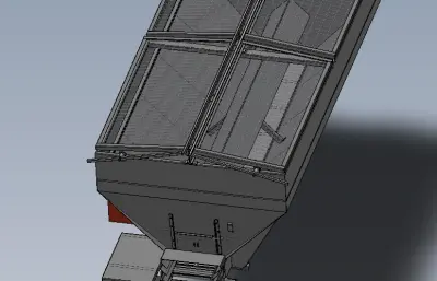 卡车车载融雪剂撒布机solidworks模型