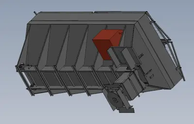 卡车车载融雪剂撒布机solidworks模型
