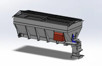卡车车载融雪剂撒布机solidworks模型
