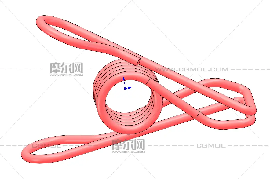 弹簧夹模型