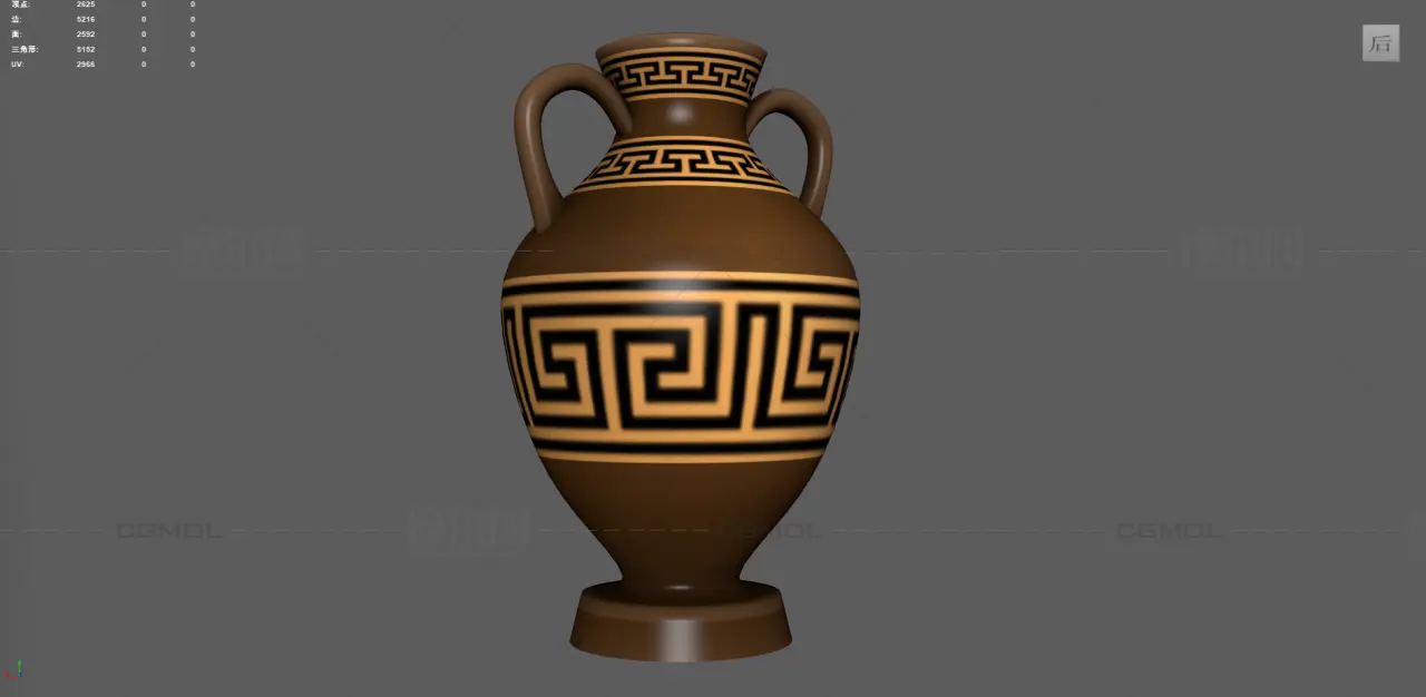 古董花瓶 中式花纹陶罐 古代器皿