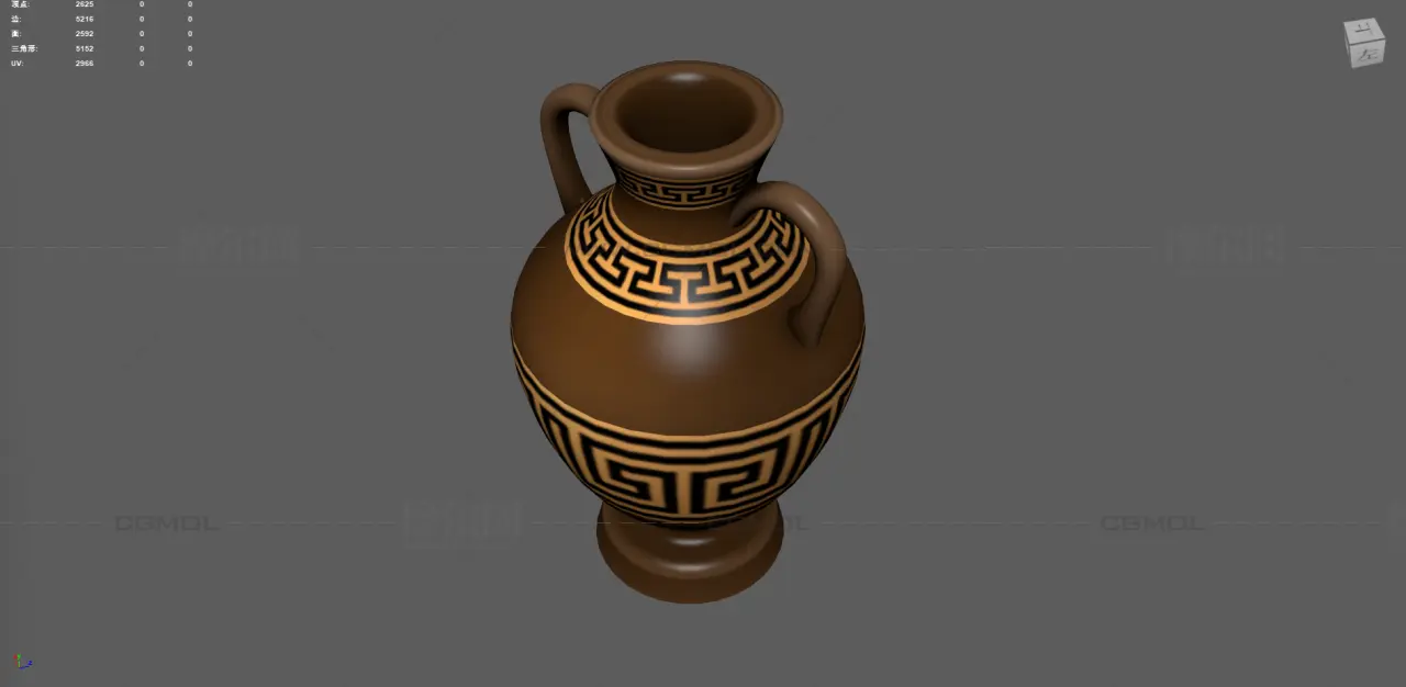 古董花瓶 中式花纹陶罐 古代器皿