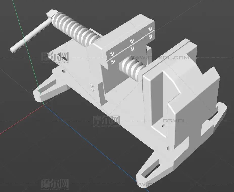 机械虎钳obj模型