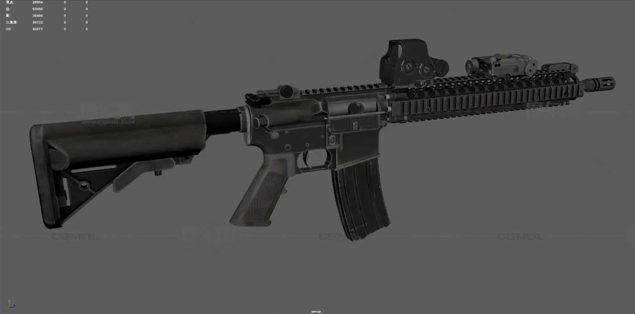 M4A1突击步枪 AR15步枪 战术步枪