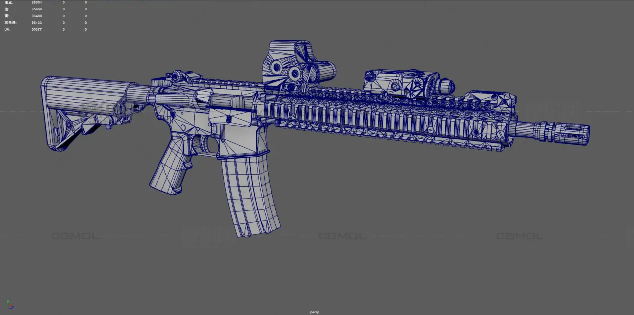 M4A1突击步枪 AR15步枪 战术步枪