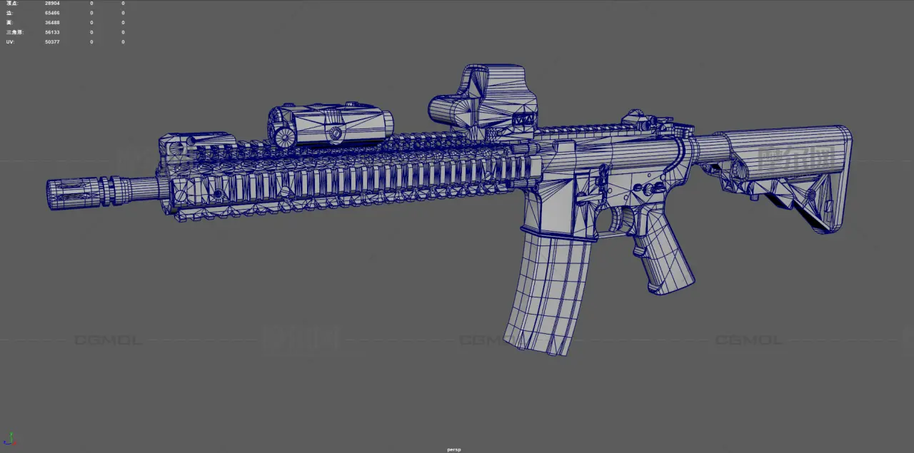 M4A1突击步枪 AR15步枪 战术步枪