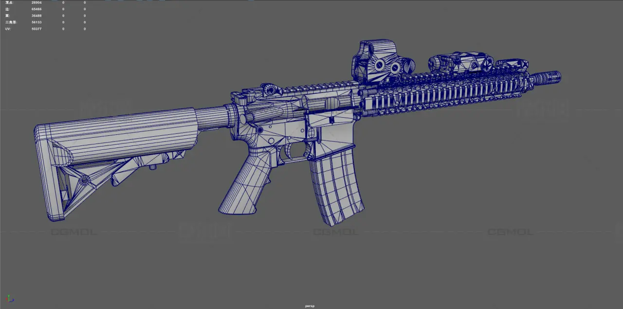M4A1突击步枪 AR15步枪 战术步枪