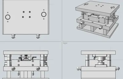 汽车内部锁紧件模具设计