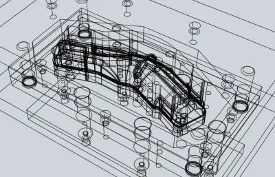 家具扶手覆盖件模具设计