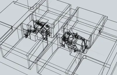 玩具机器人机构件模具设计