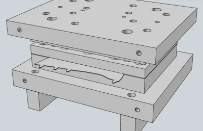 铣床夹具定位板模具设计