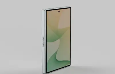 三星Galaxy Z Fold 8宽折叠手机c4d,keyshot模型