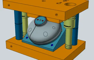 氧气瓶盖子模具设计