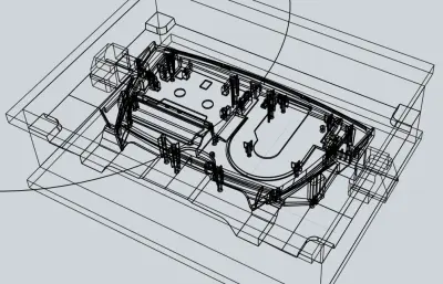 电器内部基座模具设计