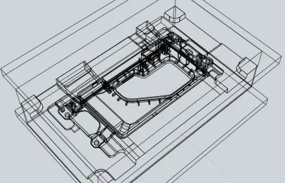 玩具车底板模具设计