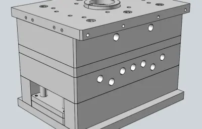 轮子底座模具设计