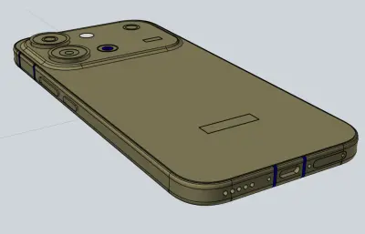 vivo s60标准版手机stp模型