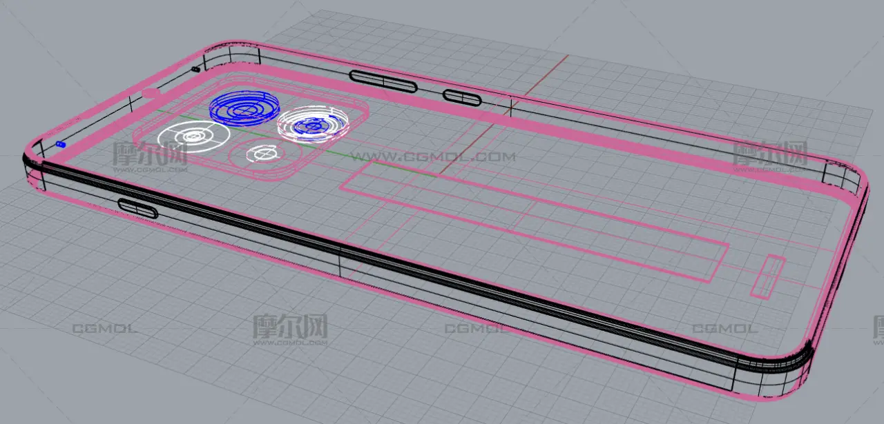 Motorola Edge 70 Max/Lenovo Legion Y70(2026)手机外观rhino模型