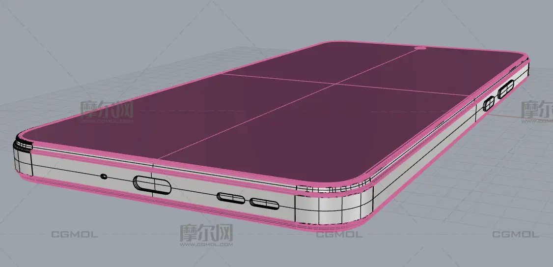 Motorola Edge 70 Max/Lenovo Legion Y70(2026)手机外观rhino模型