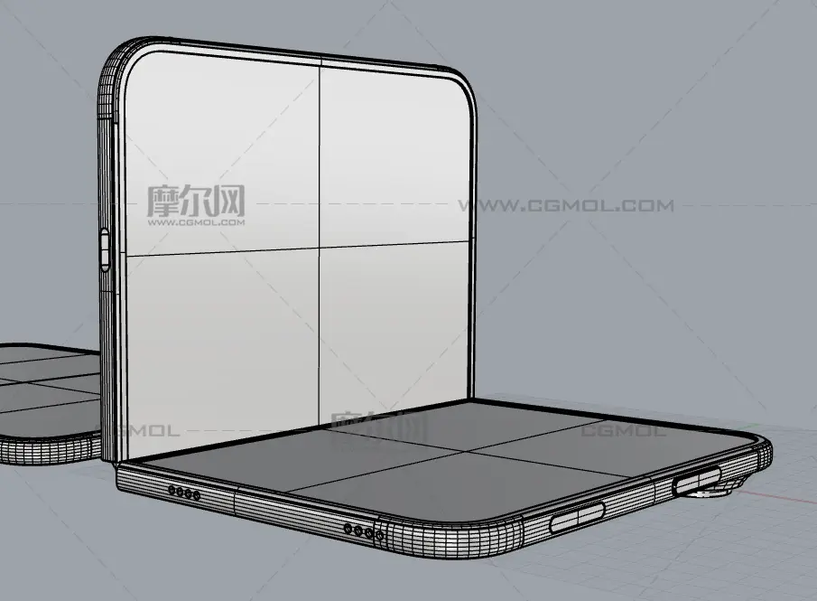 iPhone 18 Fold/iPhone 18 Ultra手机外观rhino模型