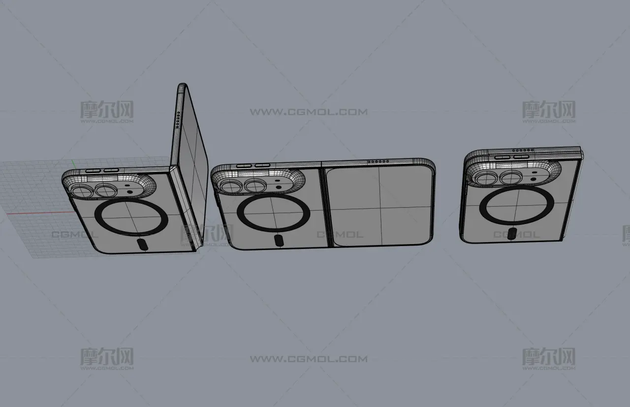 iPhone 18 Fold/iPhone 18 Ultra手机外观rhino模型